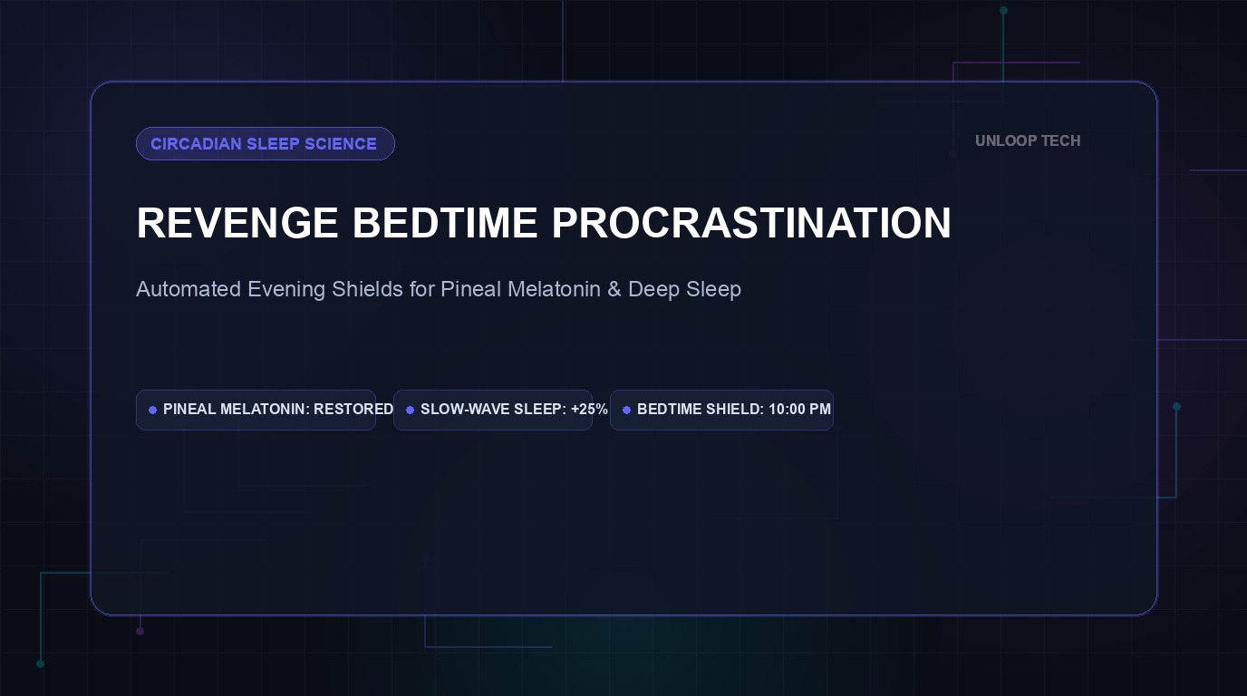 Revenge Bedtime Procrastination: Setting an Automatic Evening Shield for Deep Sleep