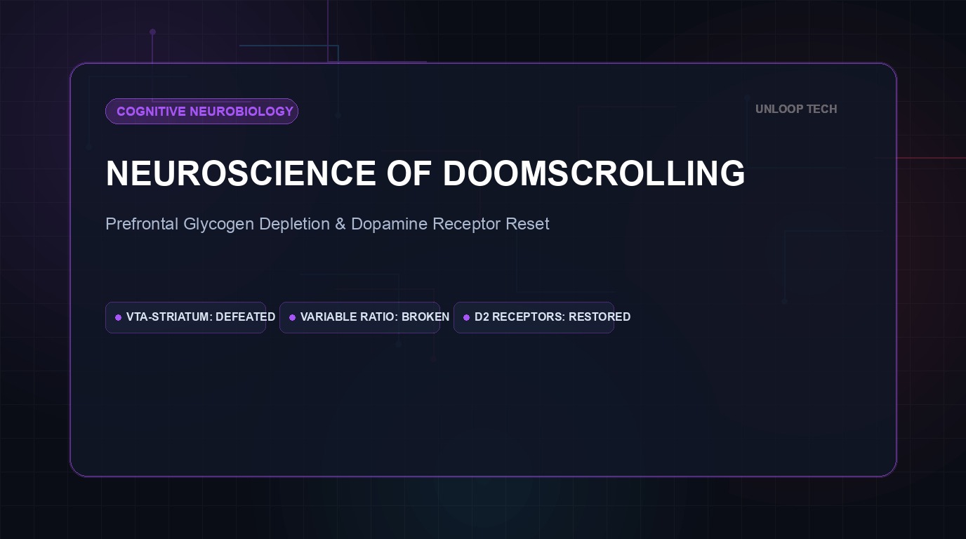 The Neuroscience of Doomscrolling: Prefrontal Cortex Fatigue and Dopamine Reset