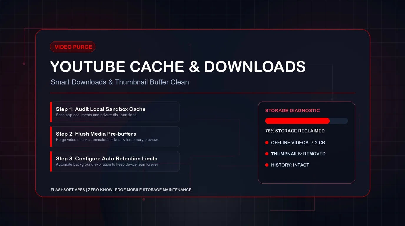 YouTube-appen Använder du 6 GB? Så här rensar du YouTube-cache och hanterar nedladdningar offline