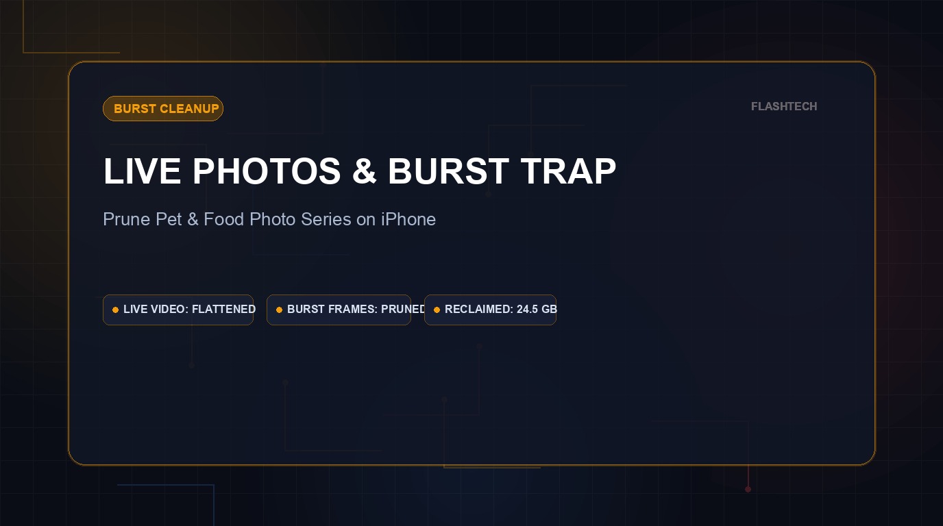 Live Photos & Burst Mode Storage Trap: How to Purune Pet & Food Photo Series on iPhone (2026)
