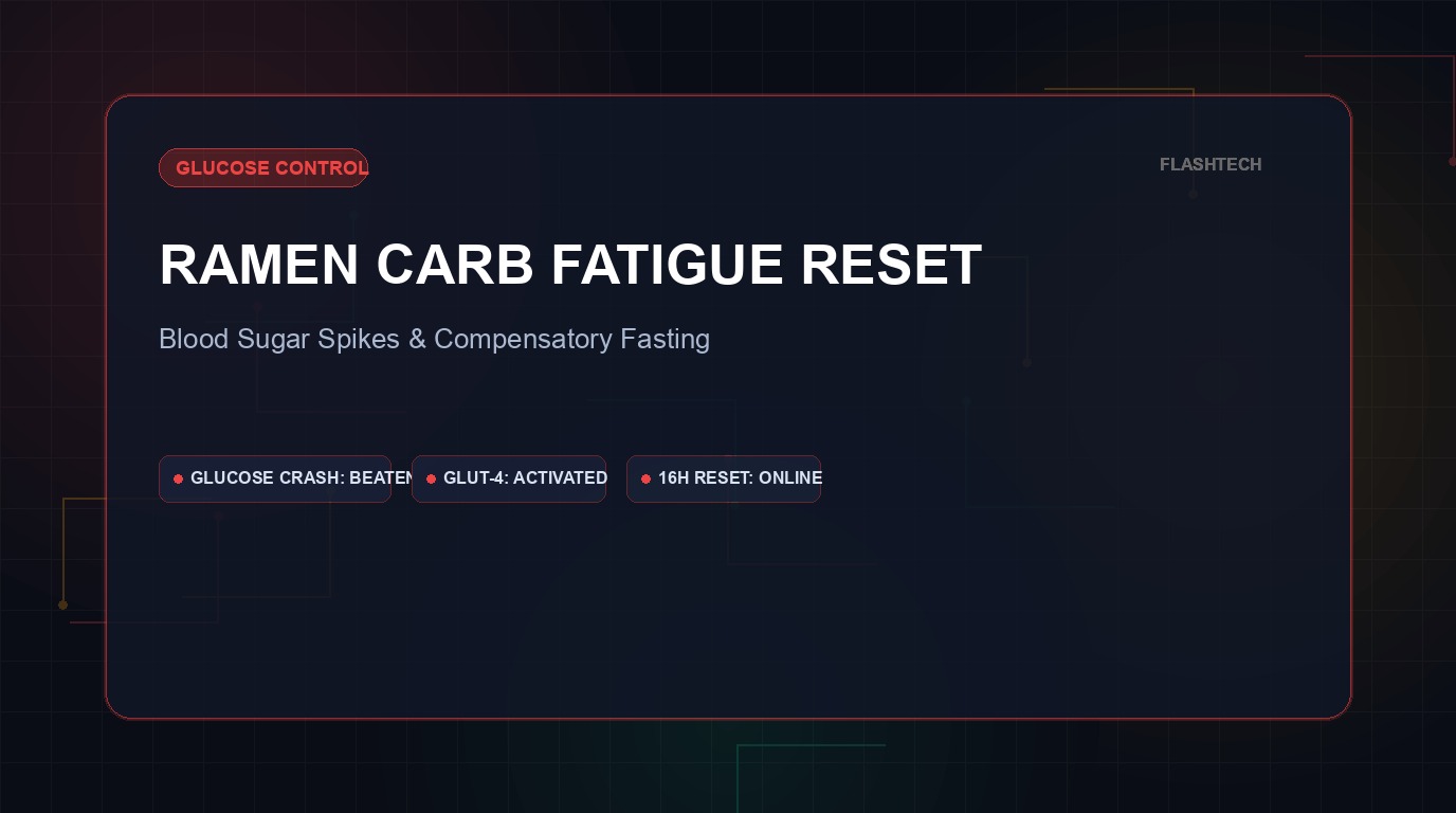 Ramen Carb Fatigue & Glucose Spikes: How to Fast & Recovery from Cheat Meals (2026)