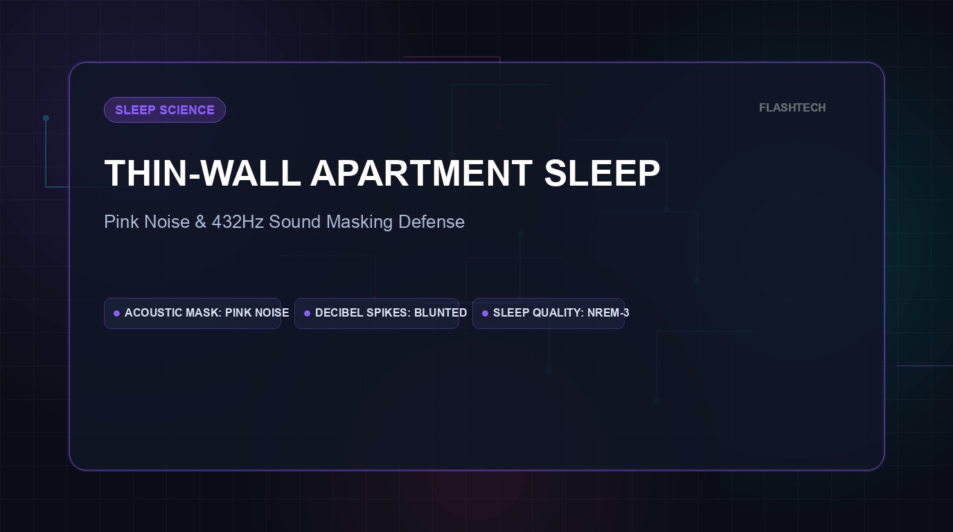 Thin-Wall Apartment Sleep Defense: Pink Noise & Binaural Frequency for Tokyo Studio Living (2026)