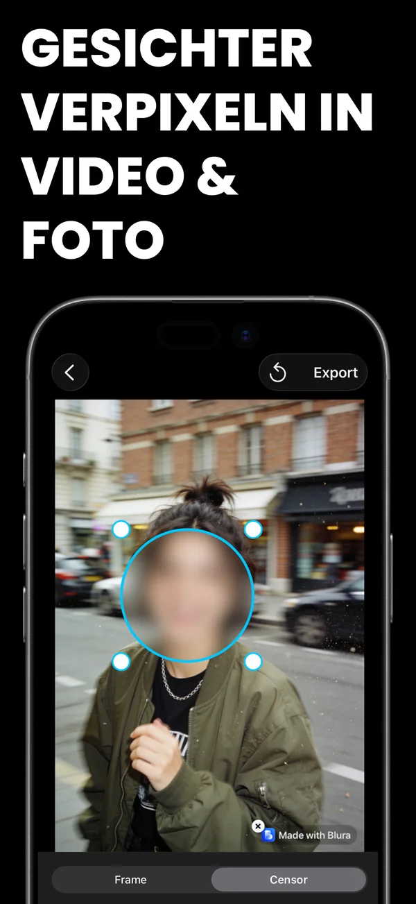 Blura - Übersicht & Hauptfunktionen auf dem iPhone