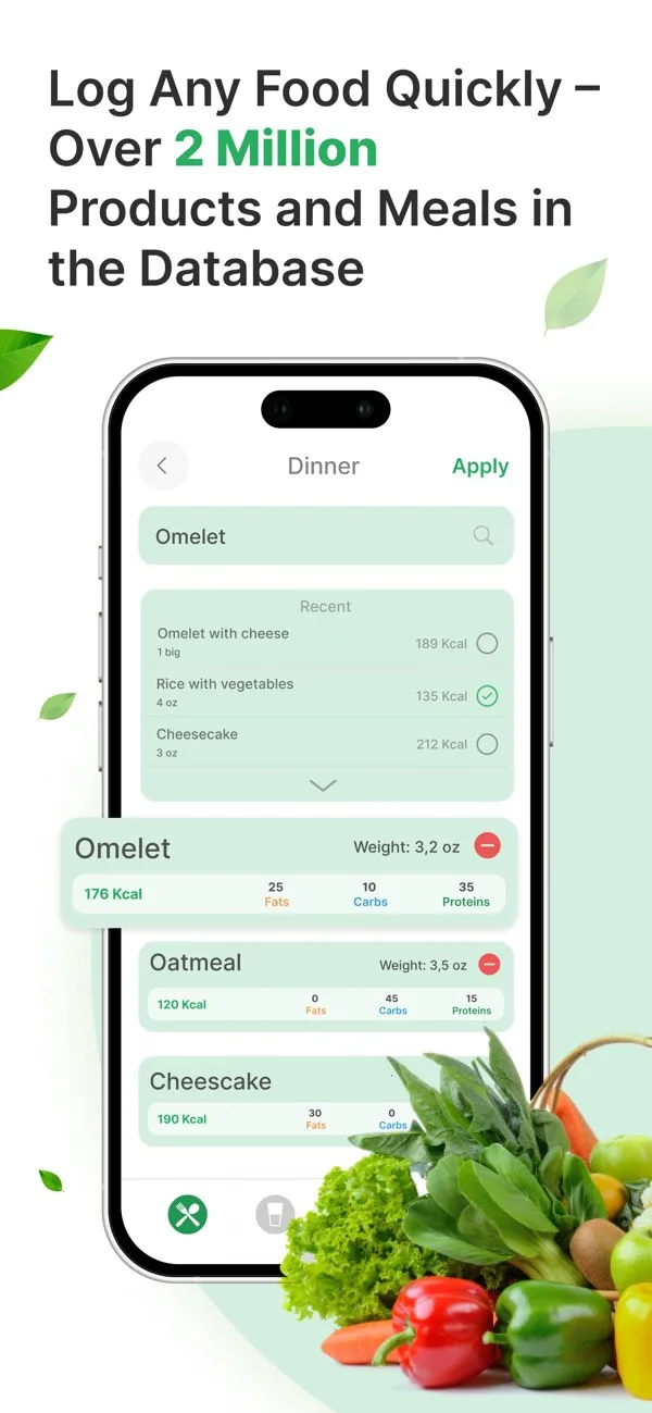 Calorie Counter - Detaljerad Statistik på iPhone