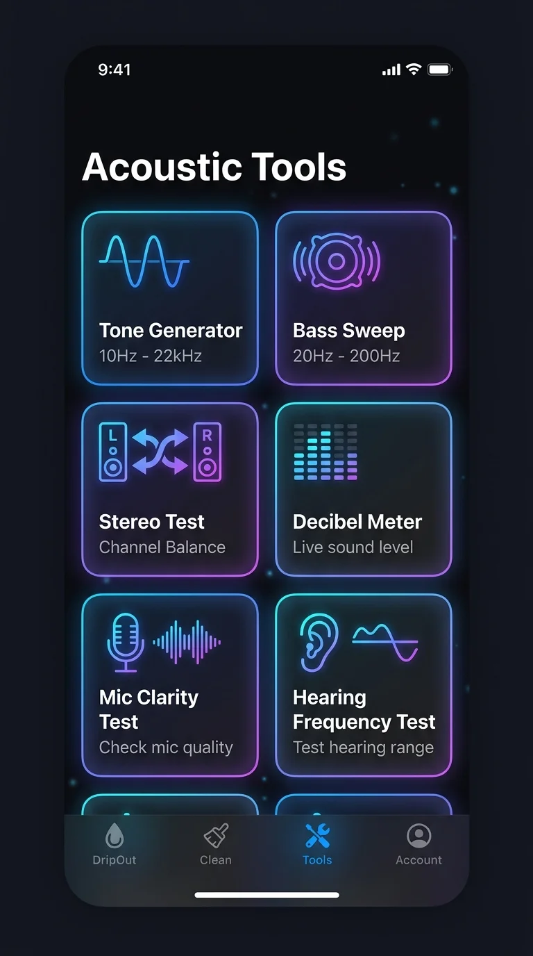 DrySonic - Custom Controls & Settings on iPhone