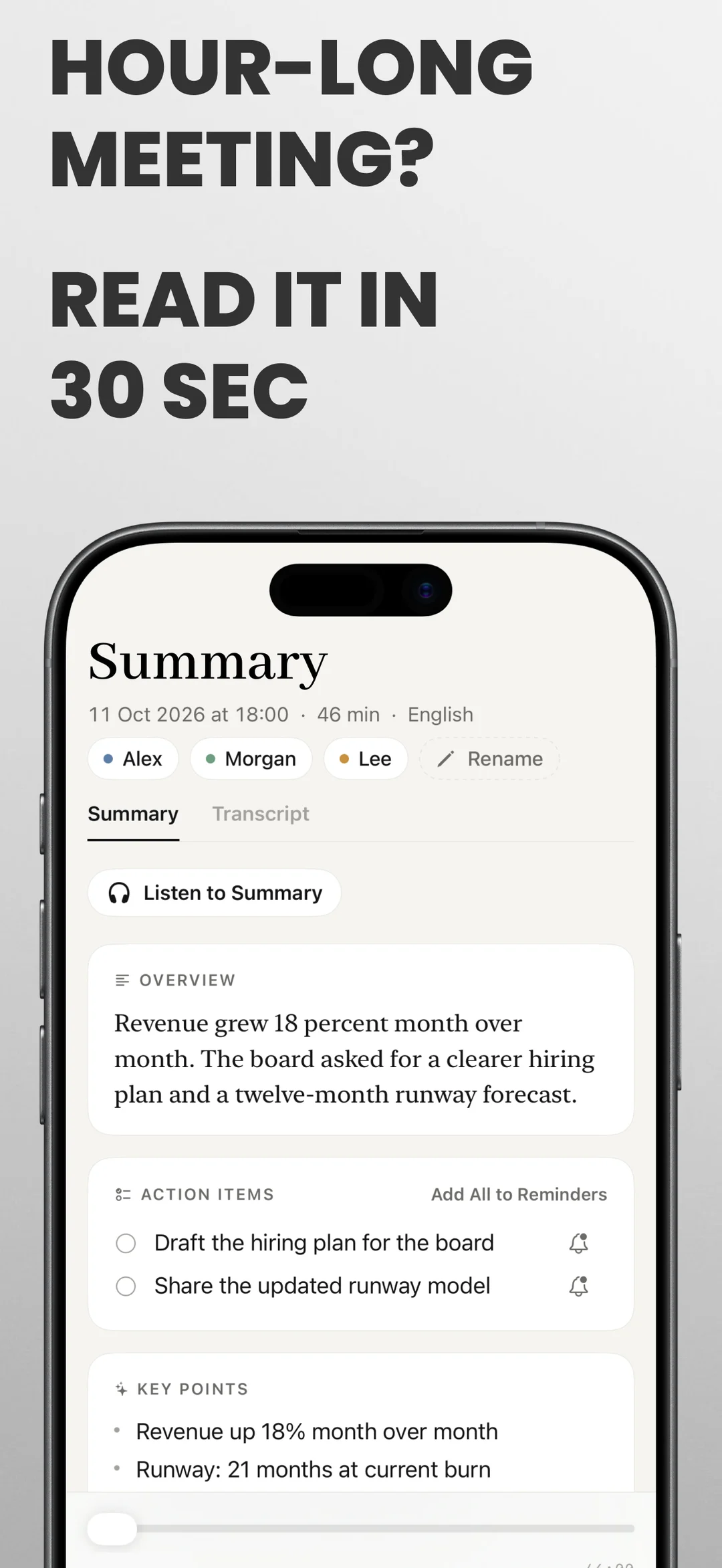 Hushnote - Custom Controls & Settings on iPhone