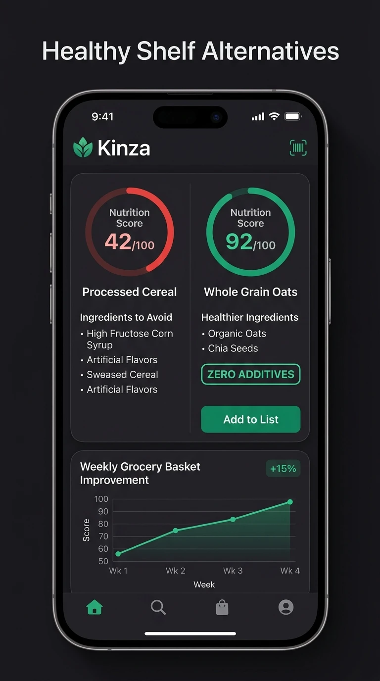 Kinza - Large Print Ingredients Reader & Translation