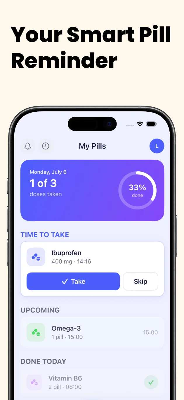 My Pills Reminder - Smart Scan & Real-Time Detection on iPhone