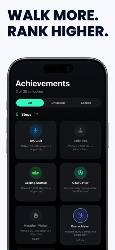 StepLeague - Custom Controls & Settings on iPhone