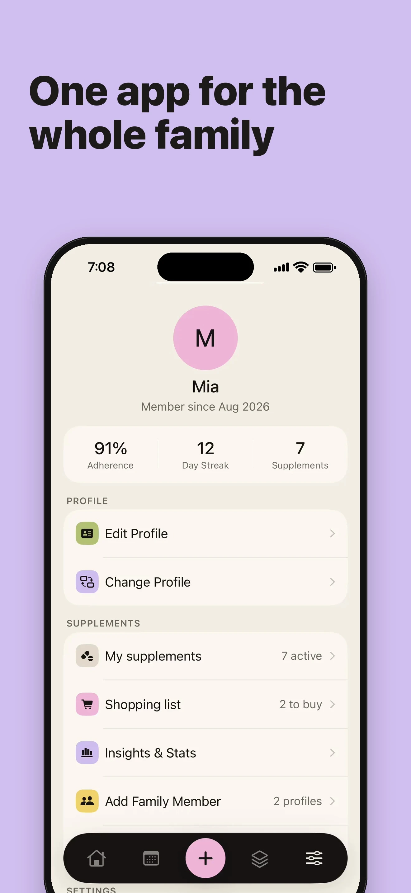 SupSup - History & Data Management on iPhone