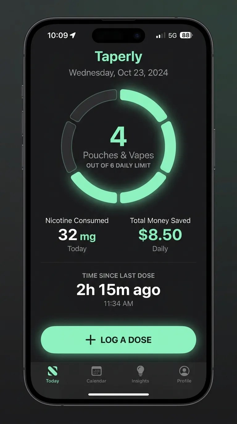 Taperly - Dashboard & Main Features on iPhone
